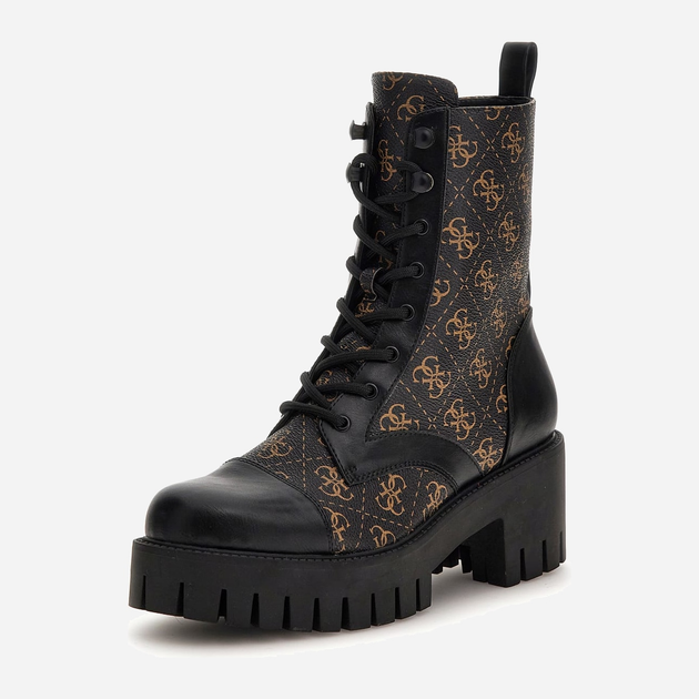 Botki damskie wysokie Guess Walkup 208007167 39 Czarne (7624926084048) - obraz 3