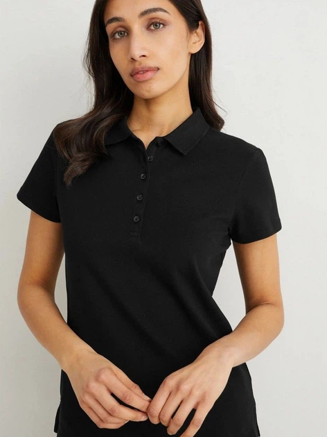 Поло женское C&A 2205308_пуг 2XL Черное (KAY2000001478592