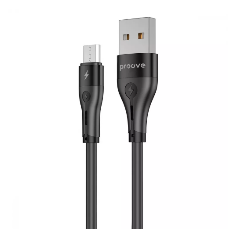 Кабель Charge\OTG Proove Soft Silicone USB to Micro USB 2.4A 1m Black CCSO20001301 - Фото 1 Кабель Charge\OTG Proove Soft Silicone USB to Micro USB 2.4A 1m Black CCSO20001301 - зображення 1