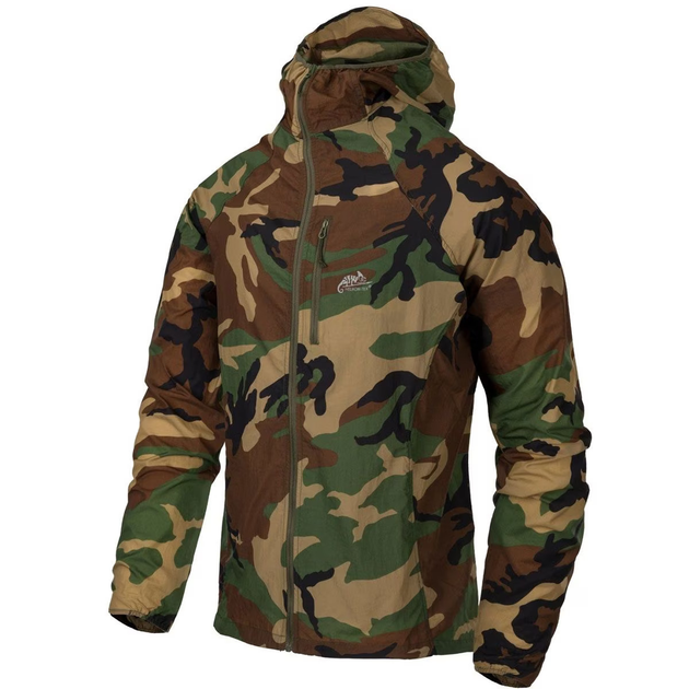 Куртка Helikon-Tex TRAMONTANE Wind Jacket - WindPack Nylon, Woodland S/Regular (KU-TMT-NL-03) - зображення 1
