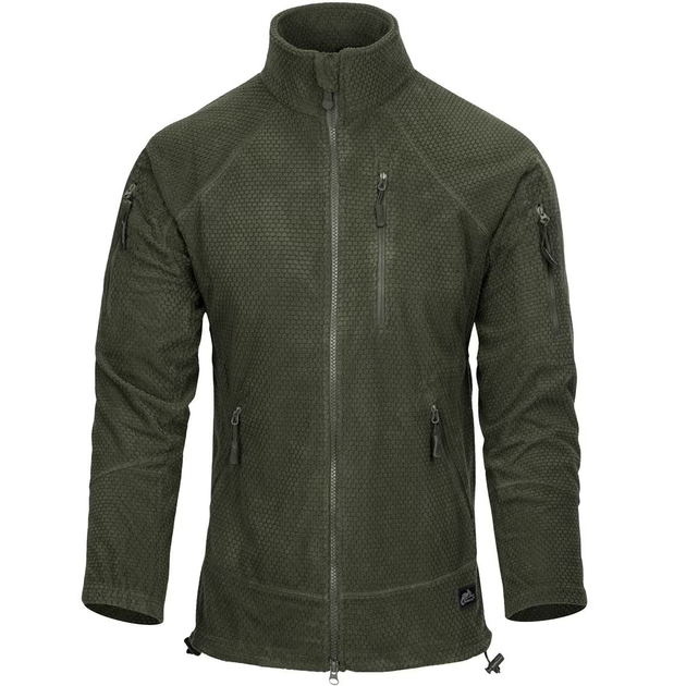 Куртка Helikon-Tex ALPHA Tactical - Grid Fleece, Olive Green S/Regular (BL-ALT-FG-02) - зображення 2