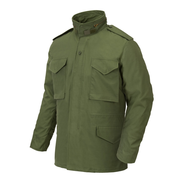 Куртка Helikon-Tex M65 - NyCo Sateen, Olive green XL/Long (KU-M65-NY-02) - зображення 1