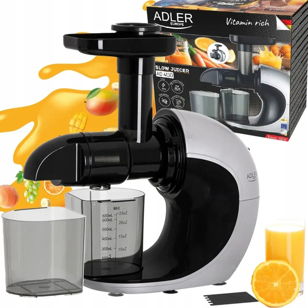 Соковыжималка для твердых овощей и фруктов Adler AD 4130 – фото, отзывы ...