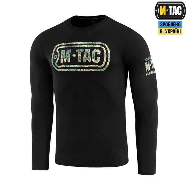 M-Tac футболка Logo длинный рукав Black XL - изображение 1