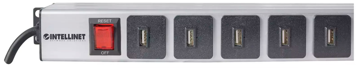 USB хаб Intellinet 164498 на 16 підключень USB-A 2м штекер CEE 7/7 - зображення 4