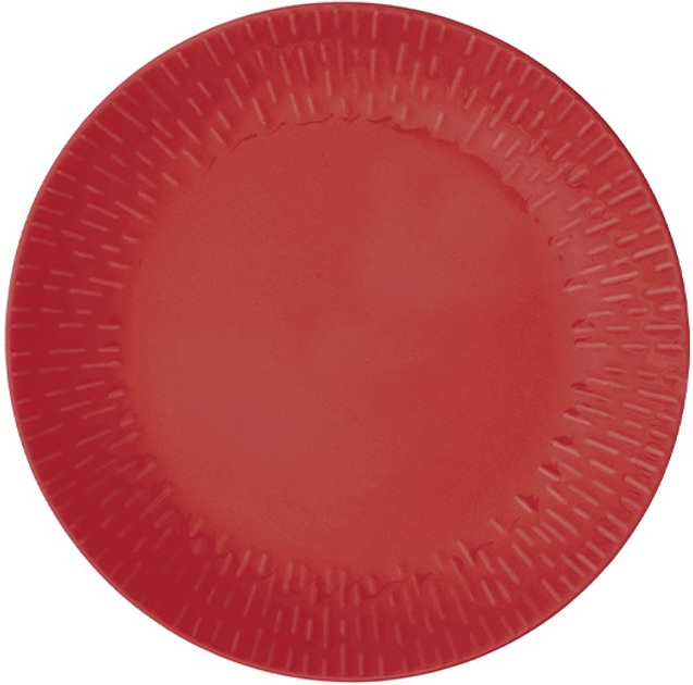 Тарілка обідня Aida Life in Colour Confetti Chili з рельєфною порцеляною 27.5 см (5709554134630) - зображення 1