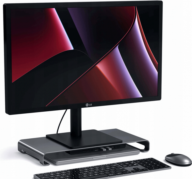Хаб Satechi Aluminum USB-C Monitor Stand Hub XL Space Gray (ST-UCSHXLM) - изображение 3