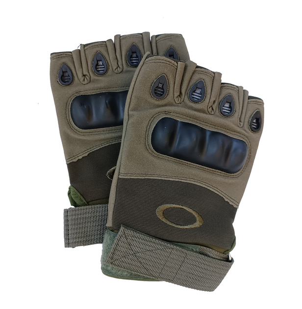 Перчатки Oakley тактические беспалые ХL Олива (00-00008981) - изображение 1