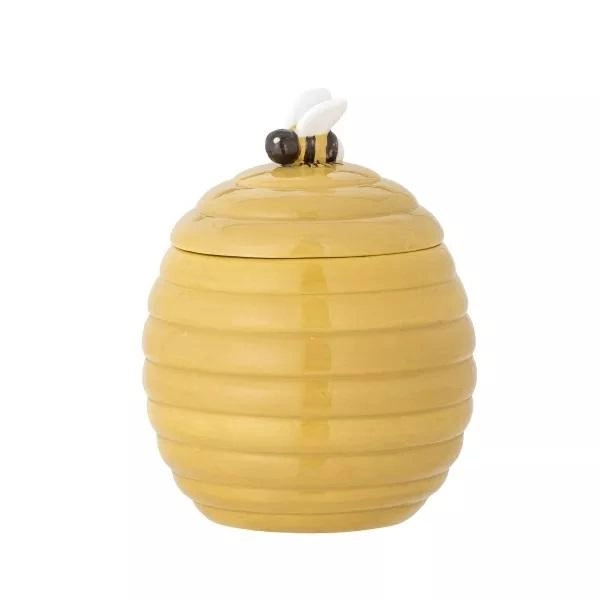 Pojemnik do przechowywania miodu ceramiczny Bloomingville mini Alfred Yellow 330 ml (5711173318391) - obraz 1