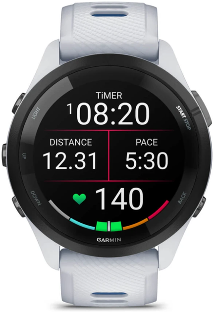 Смарт-годинник Garmin Forerunner 265, Whitestone (010-02810-11) - зображення 3