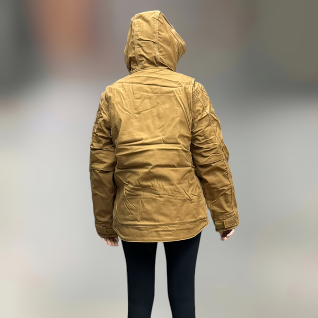 Куртка женская огнеупорная, размер M, Carhartt FR Full Swing Quick Duck Jack цвет Койот, зимняя женская куртка - изображение 2