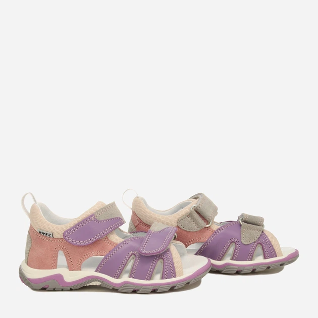 Дитячі шкіряні сандалії для дівчинки Bartek 19187-021 33 Різнокольорові (5904699031527) - зображення 5