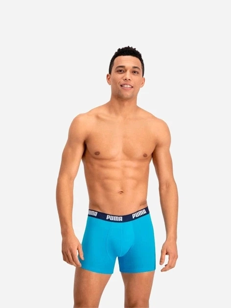 Zestaw majtek męskich typu bokserki 2 szt Puma Basic Boxer 2P 90682310 S Granatowy (8718824609829) - obraz 3