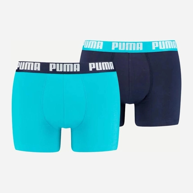 Komplet męskich majtek 2 sztuki Puma Basic Boxer 2P 90682310 L Granatowy (8718824609843) - obraz 1