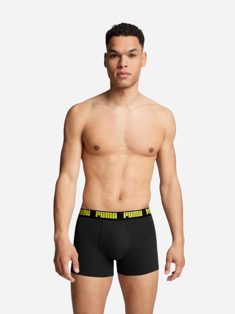 Komplet męskich majtek 2 sztuki Puma Basic Boxer 2P 90682375 M Czarny (8720245482509) - obraz 2