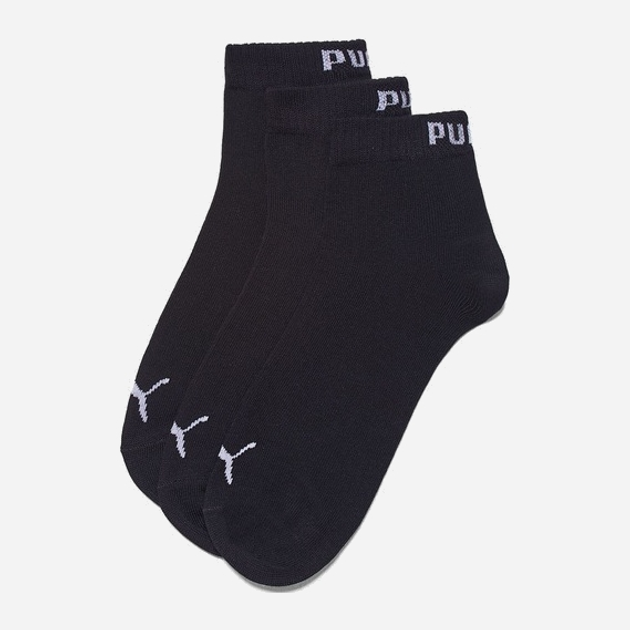 Набір дитячих шкарпеток 3 пари Puma Kids Quarter 90737502 23-26 р Чорні (8718824618456) - зображення 3