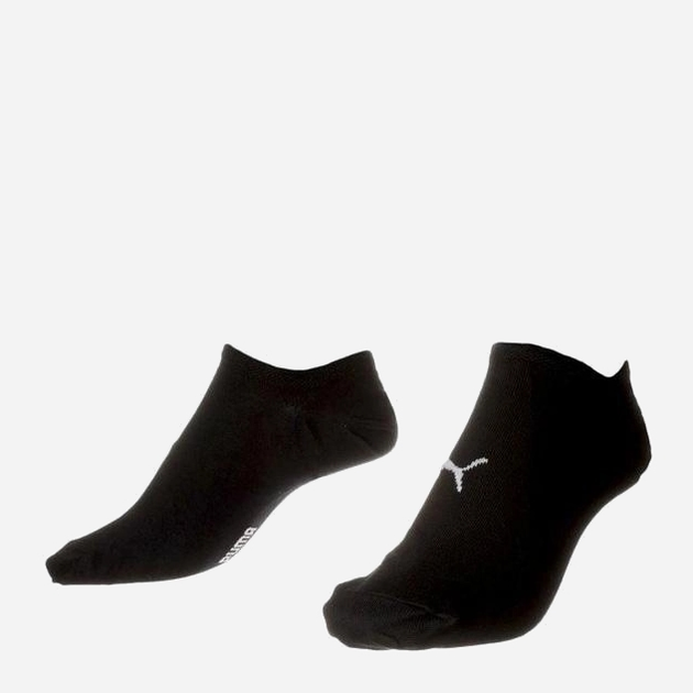 Набір жіночих шкарпеток 2 пари Puma Unisex Footie High Cut 90798101 35-38 Чорний (8720245034630) - зображення 4