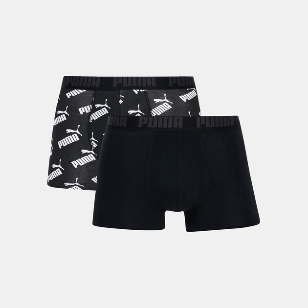 Набір чоловічих трусів 2 штуки Puma Men Aop Boxer 2P 93505401 L Чорний (8720245044950) - зображення 1