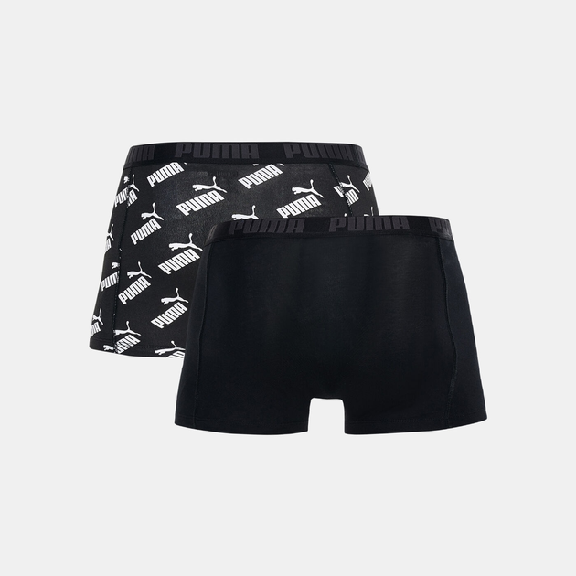 Komplet męskich majtek 2 sztuki Puma Men Aop Boxer 2P 93505401 XL Czarny (8720245044967) - obraz 2