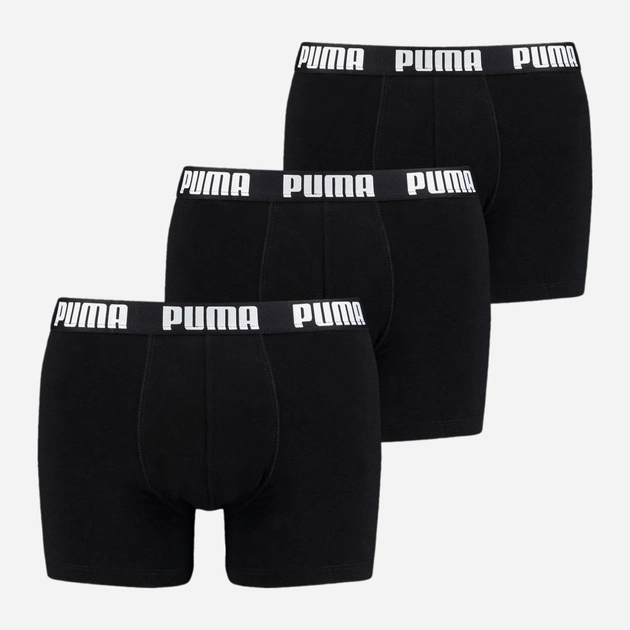 Komplet męskich majtek 2 sztuki Puma Men Everyday Boxer 3P 93529401 L Czarny (8720245134699) - obraz 1