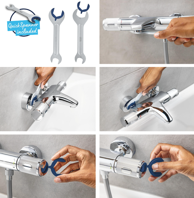 Набор смесителей GROHE QuickFix Precision Flow UA202503TS (24196001+34800001) - Фото 16 Набор смесителей GROHE QuickFix Precision Flow UA202503TS (24196001+34800001) - изображение 16