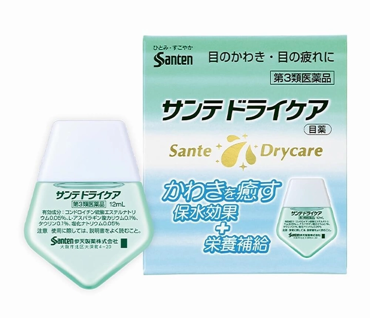 Капли для глаз искусственная слеза против сухости Santen Sante Drycare 12мл - изображение 1