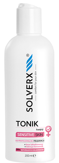 Тонік для обличчя Solverx Sensitive Skin for Women чутлива шкіра 200 мл (5907479380075) - зображення 1
