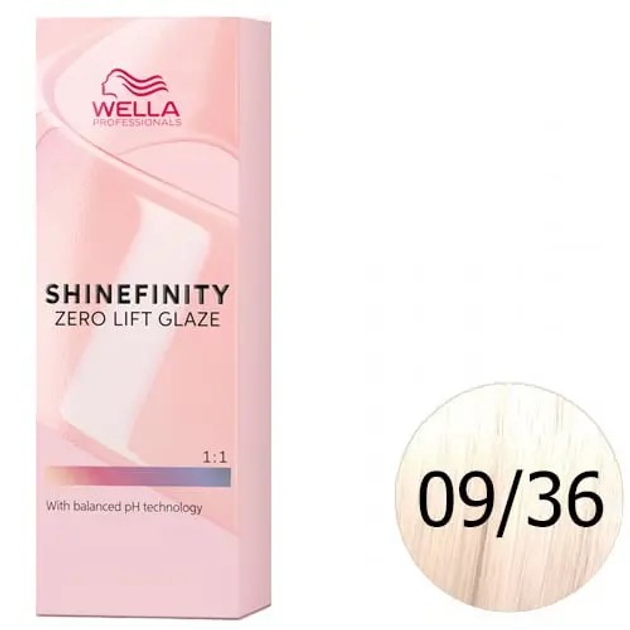 Glazura koloryzująca do włosów Wella Shinefinity Zero Lift Glaze 9 - 36 Vanilla Glaze / Very Light Blonde Gold Violet 60 ml (4064666057385) - obraz 2