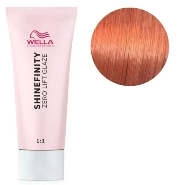 Glazura koloryzująca do włosów Wella Shinefinity Zero Lift Glaze 06 - 43 Copper Sunset / Dark Blonde Red Gold 60 ml (4064666057538) - obraz 2