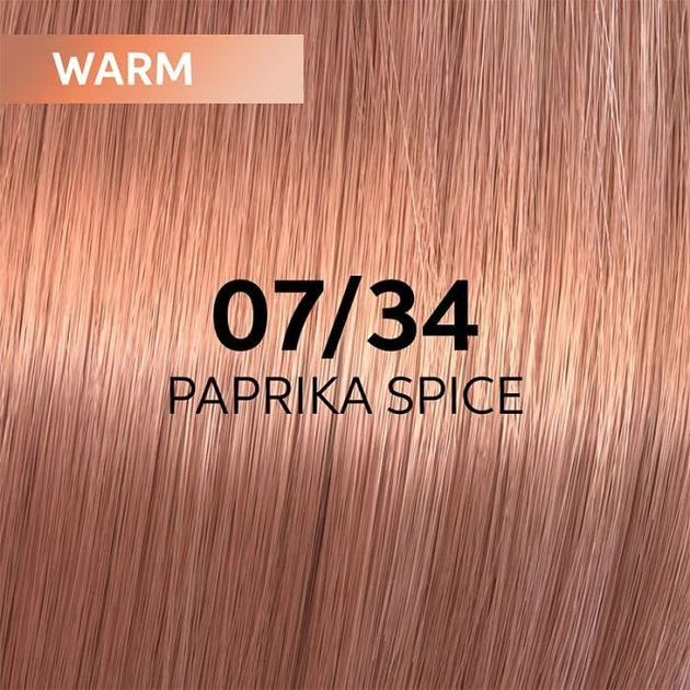 Glazura koloryzująca do włosów Wella Shinefinity Zero Lift Glaze 07 - 34 Paprika Spice / Medium Blonde Gold Red 60 ml (4064666057484) - obraz 2