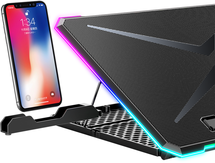 Охолоджуюча підставка для ноутбука GamePro CP940 Black - зображення 3
