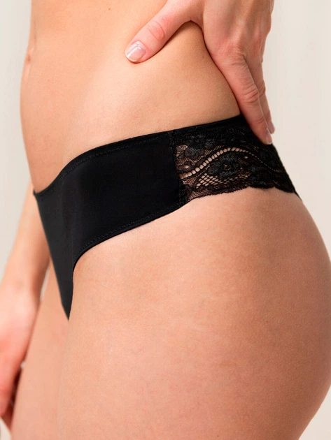 Zestaw damskich majtek typu tanga 2 szt Triumph 10218673 S Czarny (7613108773474) - obraz 4