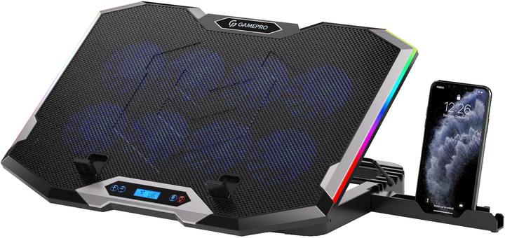 Охолоджуюча підставка для ноутбука GamePro CP870 Black - зображення 2