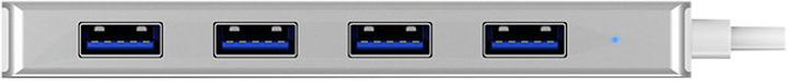 Hub USB-C Icy Box IB-HUB1425-C3 USB 3.0 4-Port Silver - obraz 3