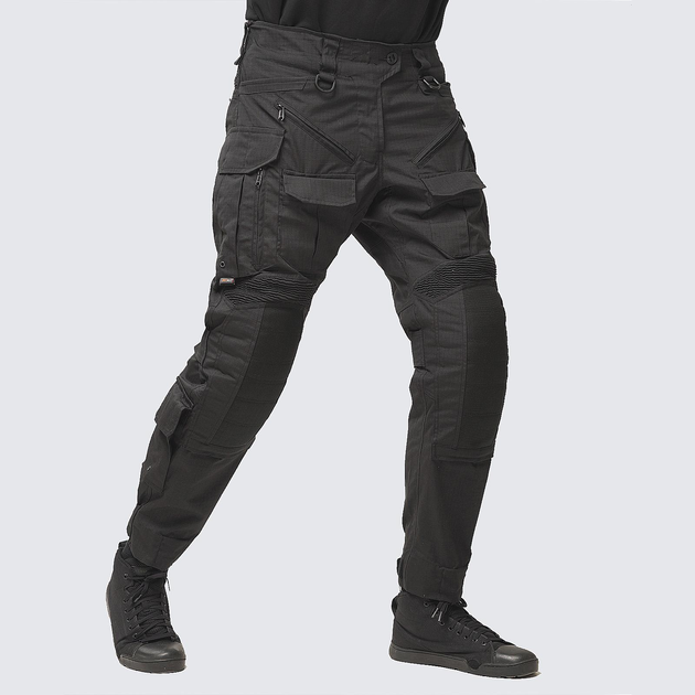 Тактические штаны UATAC Gen 5.4 Black с наколенниками S - изображение 1