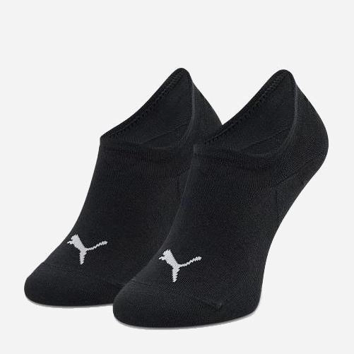 Набір чоловічих шкарпеток 3 пари Puma Unisex Footie 2P High Cut 90798101 43-46 Чорний (8720245034654) - зображення 1