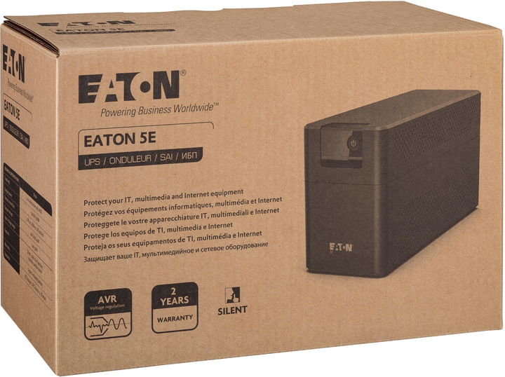 ДБЖ Eaton 5E 700 UPS FR Gen2 700VA (360W) Black (5E700F) - зображення 4