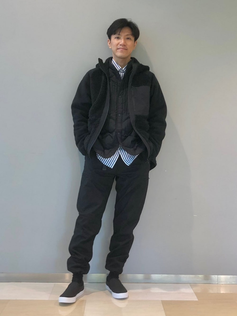 Куртка демисезонная с капюшоном мужская Uniqlo 975984926 XXL Черная (1159798556) 