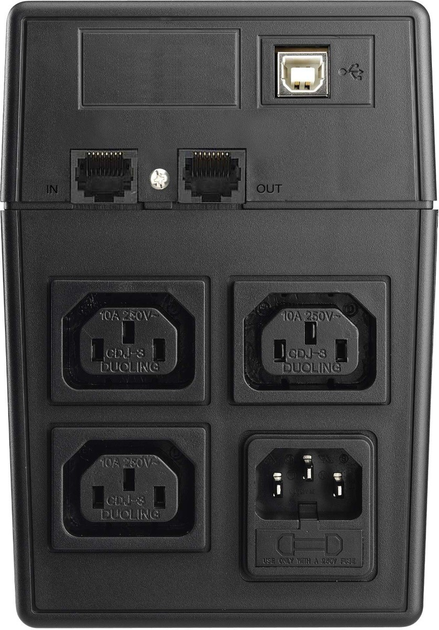 ДБЖ PowerWalker VI 800 SW/IEC 800VA (480W) Black (10120062) - зображення 3