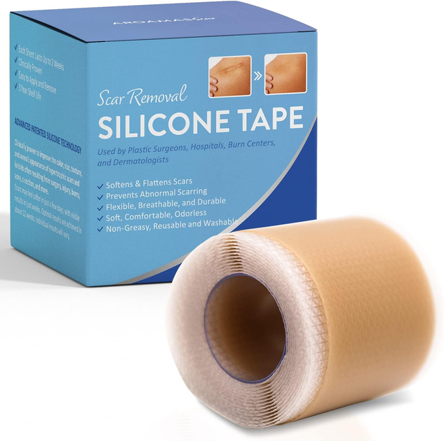 Силиконовый пластырь от шрамов и рубцов Aroamas Silicone Scar Tape (4х150 см) - изображение 1