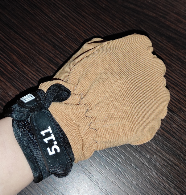 Тактичні рукавички 5.11 повнопалі коричневі M - зображення 2