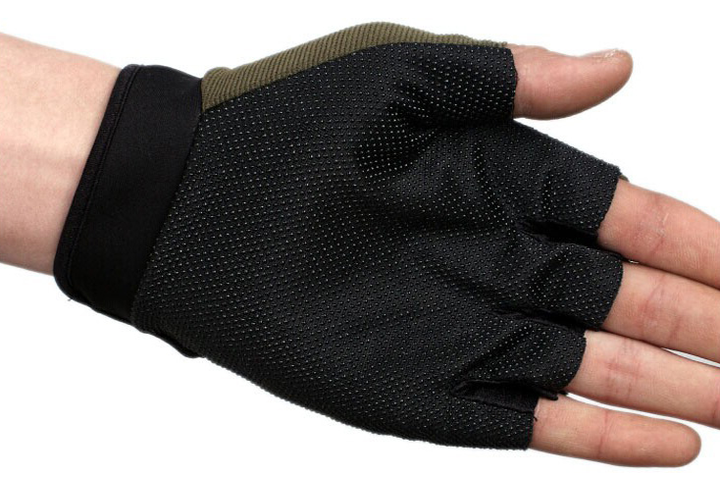 Тактичні рукавички Mechanix Wear короткопалі утеплені з захистом на кісточки зелені One size - зображення 4