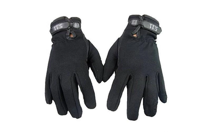 Тактичні рукавички 5.11 повнопалі чорні L - зображення 1