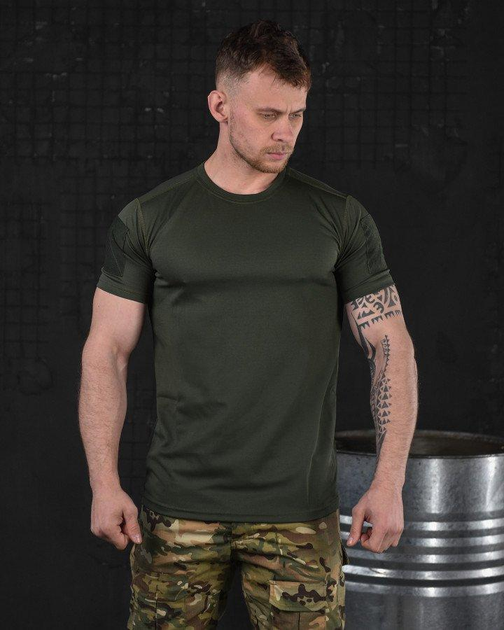 Тактична футболка потовідвідна oliva dexter S - зображення 1