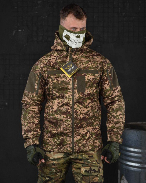 Весенняя тактическая куртка софтшел Military plus хищник 3XL - изображение 1