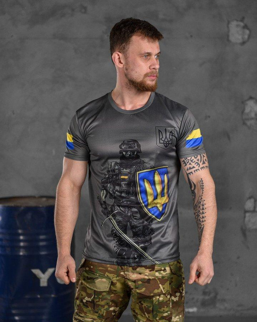 Тактична футболка потовідвідна Ukrainian soldier XL - зображення 1