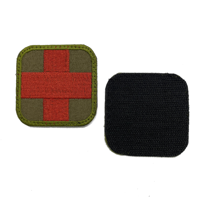 Шеврон для медика медичний червоний крест MAX-SV-0221 - зображення 2
