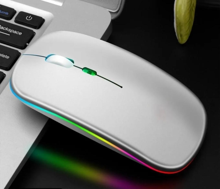 Бездротова комп'ютерна миша Wireless Mous 2,4G USB на акумуляторі silver - изображение 1