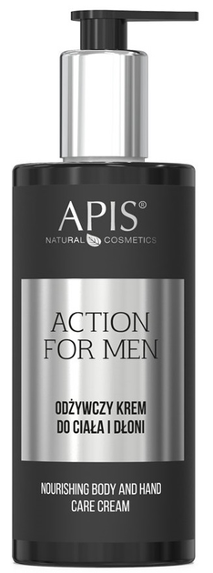 Крем для тіла і рук Apis Action For Men поживний 300 мл (5901810003494) - зображення 1