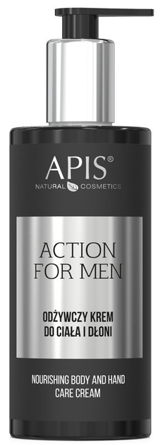 Крем для тіла і рук Apis Action For Men поживний 300 мл (5901810003494) - зображення 1